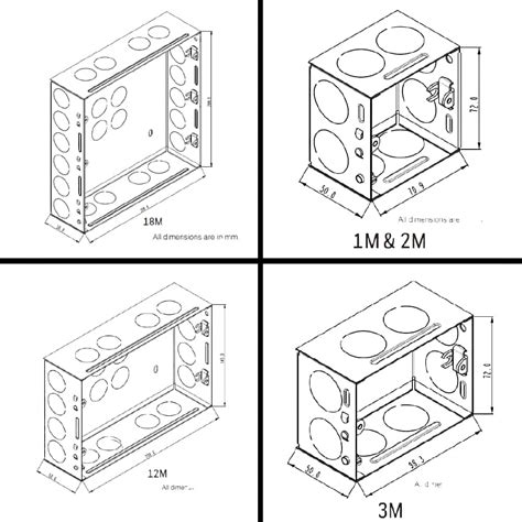 2 model metal box price|2 module boxes.